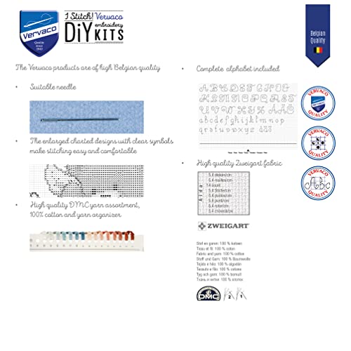 Vervaco PN-0150179 Ver - Kit per Punto Croce con