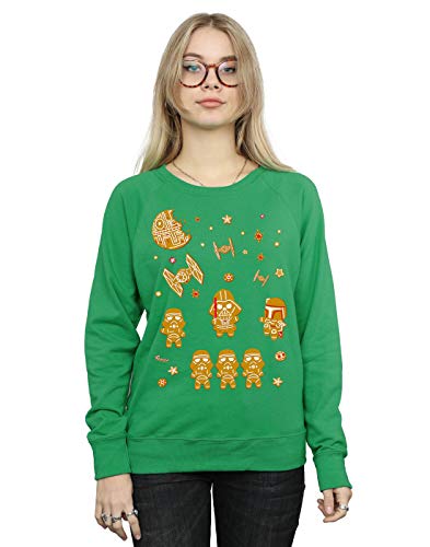 Absolute Cult Star Wars Women's Gingerbread Empire Sweatshirt Irish Green Small