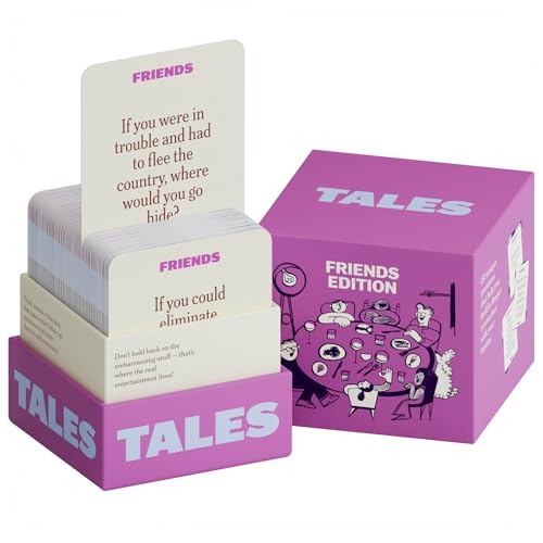 TALES 150 Conversation Cards, Friends Edition, Fun Game for Adults,
