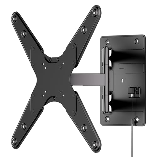 Mount-It! Lockable RV TV Mount 23-55 Inch, Full Motion RV TV Wall Mount for Camper & Travel Trailer, Quick Release Locking Arm RV TV Bracket, Heavy Duty VESA 75x75-400x400, 77 lb