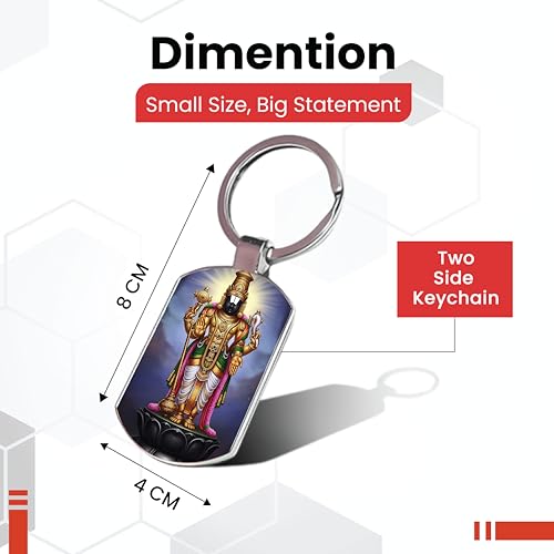 Image of Stylish Metal Keychains with Permanent Glossy Print - Inspirational Quotes & Spiritual Designs - Perfect Key chains for loved ones, Personal Use, Gifts & Return Gifts
