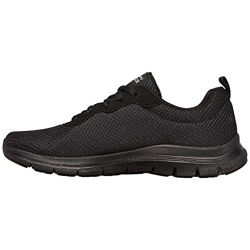 Skechers Footwear Flex Appeal 4 Wide Womens Running Trainers Black 6 UK