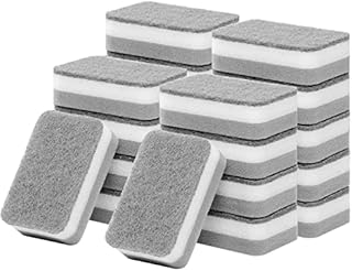 Kitchen Cleaning Sponges, Cleaning Sponges in Bulk, Non Scratch Sponges for Dishes PadOdor-Free Scouring Pad Suitable for Washing Kitchen ,Dishes, Bathroom Dishwashing Sponge Along 24 PCS