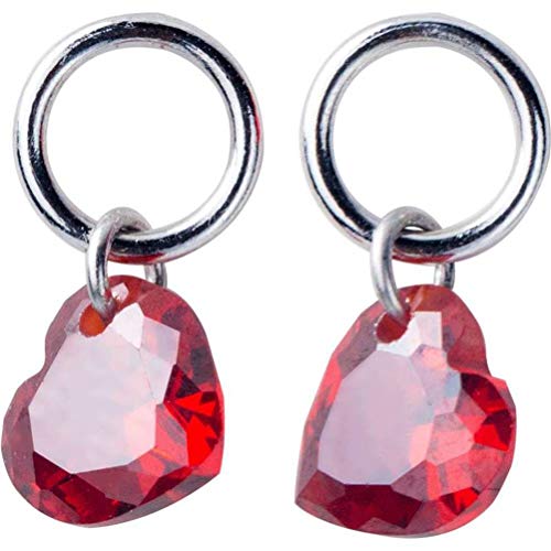 Boucles d'oreilles S925 rouge cœur le cadeau romantique idéal