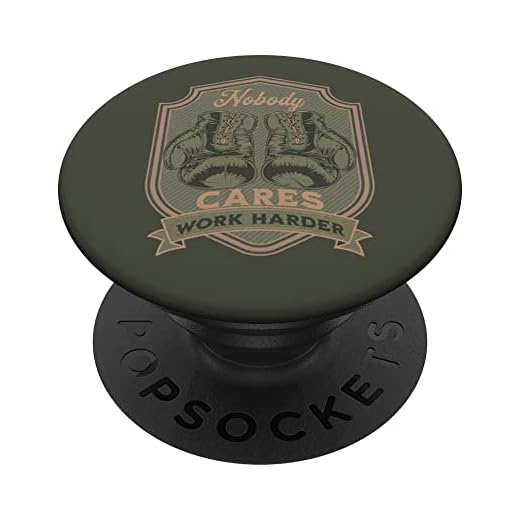 Army Green Nobody Cares Work Harder Boxhandschuhe PopSockets mit austauschbarem PopGrip