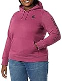 Carhartt Damen Clarksburg Sweatshirt mit Grafikärmeln (Regular und Übergrößen) Kapuzenpullover, Beet Red Heather, X-Large