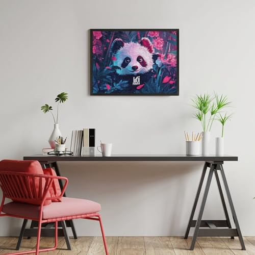 Puzzle Adulte avec Motif Lofi Panda Floral Jungle, 500 PCS – vue 6