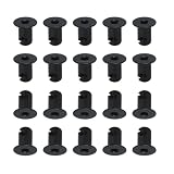 7/16' Black Aluminum Dzus Button Flush Allen Head Quarter Turn Fasteners .500 (20)