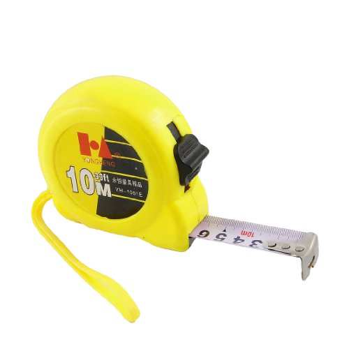 Aexit 10M Yellow Tools & Home Improvement Case Back Belt Clip Soft Ruler Tape Measure Tape Measures w Strap