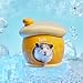 tafit Ceramic Igloo Hamster Hideout - Small Animal Habitat Decor Hut for Syrian & Dwarf Hamsters, Gerbils, Mice, Rats - Home House with Ice Box (Orange)