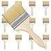 Price comparison product image Kurtzy 12 Pack of Paint Brushes - Brush Head 101.6mm (4 inch) & Overall Brush Size 21.5cm (8.46 inches) - Suitable for Messy Jobs That Involve Chip Painting, Silicon, Gesso, Staining, Varnishes, Glues