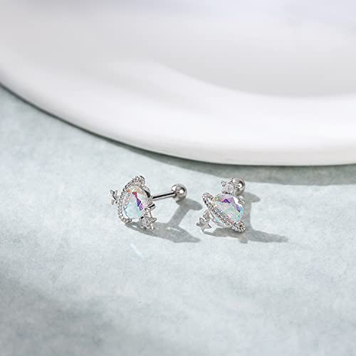 Charmonline 16G Star 925 Sterling Silver Cartilage Stud Initial Earring Helix Tragus Daith Earrings Body Ear Piercing Jewelry For Women Teen Girls (Color D) #TOP2