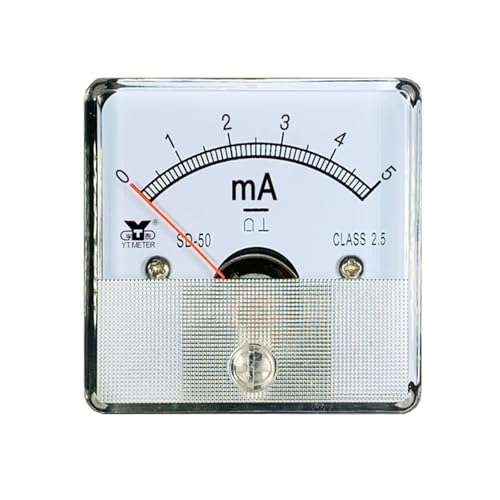 Miliamperímetro de CC 30mA Sd50-a analógico de 45x45mm para paneles