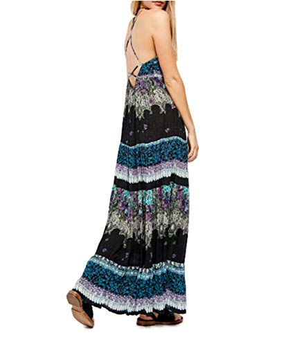 Robe maxi noire Free People vêtement long bohème taille SM pour femme