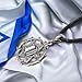 925 Sterling Silver Jewish Star of David Necklace for Women Men - Magen David Pendant with Torah - Religious Judaica Amulet - Hebrew Israel Jewelry Gifts - Unique Design - Handmade