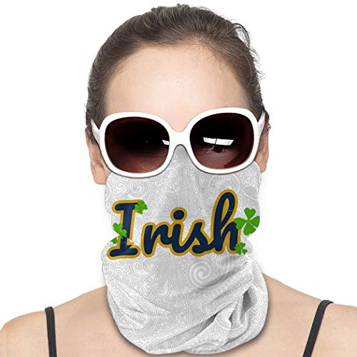 Snanna University Of Notre Dame Unisex Bandana Balaclava Neck Gaiter Magic Face Mask Cover Scarf Sun Uv Protection Dust Wind Proof Headwear For Outdoor