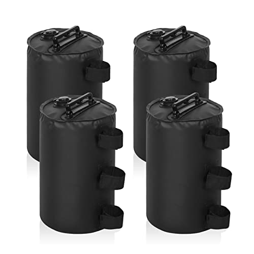 Image of EAGLE PEAK Canopy Water Weight Bags, 88 lb, Leg Weights for Tent, Gazebo and Outdoor Shelters, Pack of 4, Black