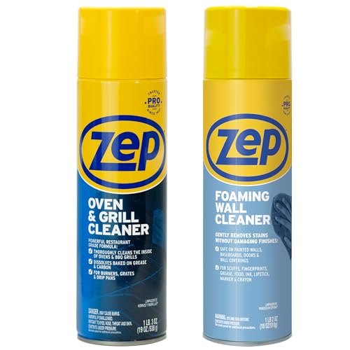 Zep Oven & Grill Cleaner 19oz & Zep Wall Cleaner 18oz - ECBD001