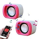 Délice de son sans fil : notre enceinte stéréo alimentée par USB vous permet de profiter de la musique instantanément, grâce à son design sans fil. Plus de câbles emmêlés ou de problèmes pour trouver une prise de courant. Il suffit de le brancher au port USB de votre ordinateur ou de votre téléphone portable pour une charge rapide et un son parfait.