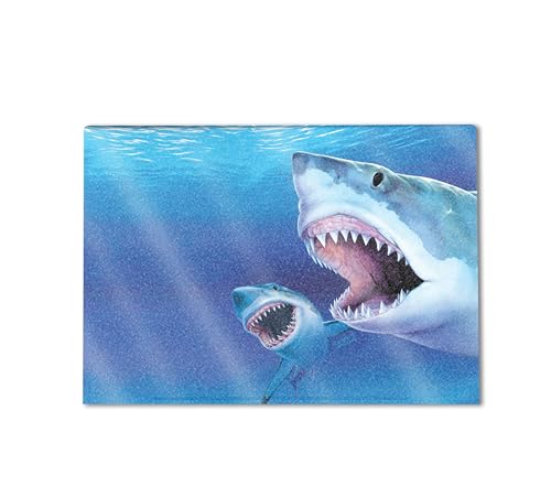 Image of Glossy Glitter Gaming Skin Compatible with HP Envy x360 16 inch (2023) - Great Whites - Premium 3M Vinyl Protective Wrap Decal Cover - Easy to Apply | Crafted in The USA by MightySkins
