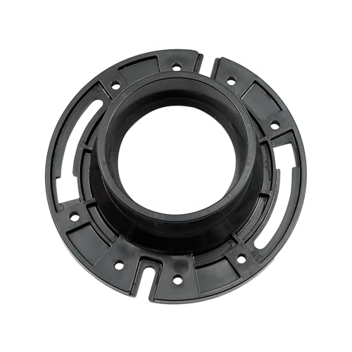 Image of RV Toilet Seal and 3 Inch Socket RV Toilet Flange Kit Compatible with RV 300 /310 /320 Toilets Replacement for 385345892 Flange and 385311658 Flush Seal and 385311652 Base Seal 3 in 1 Combo Kit (Black)