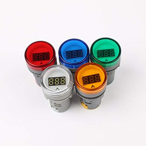 Dauerhaft Blau 22MM AD16 AD16-22DSV Typ AC 60-500V Mini Voltage Meter LED Digitalanzeige AC-Voltmeter-Anzeigelampe/Pilot-Lampe 110V-220V (5