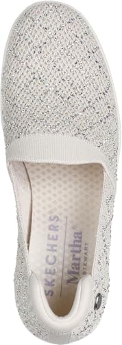 Skechers - Womens Martha Stewart: Pier-Lite - My Reflection Sneakers, Color Off White, Size: 9 M US2