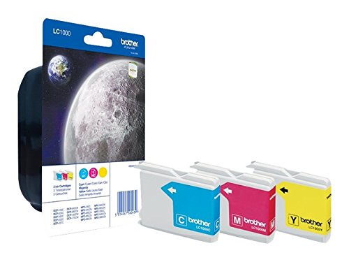 BROTHER LC1000RBWBP Ink Cartridges, CMY, 1200 Page Yield, Brother Original, Precision Engineered