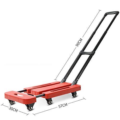 MEVZHH Camiones de Mano Móviles Carros Domésticos Remolques Carros Plegables Carros de Equipaje Portátiles Carrosgonetas Carros Plegables/D