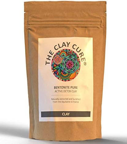 Bentonite Pure Skin Detox Clay – 250g – 100% Natural Mineral Rich High - Absorption Face Clay Mask – Removes Toxins, Impurities – Best Body Detox For After Christmas – Aztec secret Indian Healing Clay