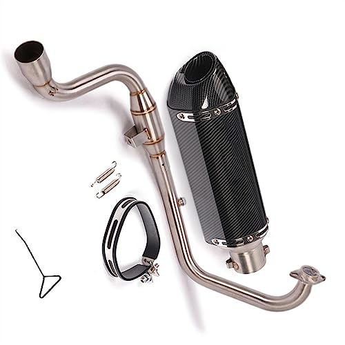 スリップオンオートバイ排気システムエスケープ修正されたフロントミドルリンクパイプ 51 ミリメートルマフラー DB キラーに適合するGSX150F ジクサー155