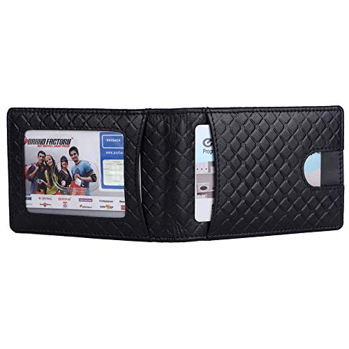 Image of Brooklyn Bridge Genuine Leather Money Clip Wallet for Men - Premium Slim RFID Protected Wallet with Cash Clip & Multiple Card Slots, Smart Front Pocket Design, Stylish Gift for Men