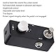 Gitarren-Lautstärkeeffekt-Pedal Drehregler-Dämpfer mit True Bypass-Stimmung Einzelknopf-Steuerung Instrumentenzubehör Schwarz 20mA/1KΩ