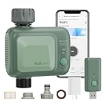 WiFi Water Timer, Smart Tap Timer with WiFi Hub, Hose Timer with Rain Delay for Garden Lawn, Garden Irrigation System with APP Control/Automatic/Manual, Compatible with Alexa
