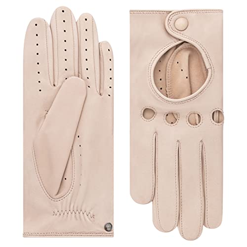 Preisvergleich Produktbild Roeckl Damen Rom Autofahrer Handschuhe, Pearl, 8