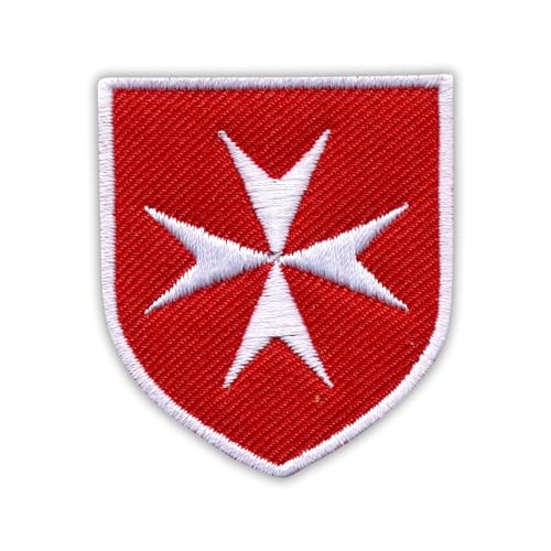 Écusson brodé Croix de Malte à coudre
