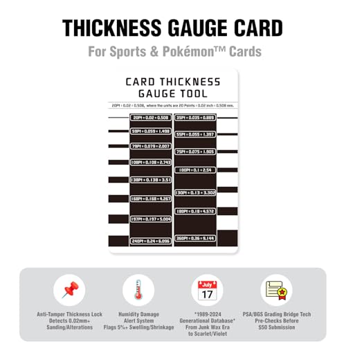 Card Centering Grading Tool Kit Compatible for Pokemon TCG