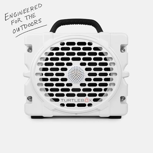 Turtlebox Grande: Loud! Outdoor Portable Bluetooth 5.4 Speaker | Rugged, Waterproof, Ultra-Portable | Plays to 126db, Deep Bass, Shockproof, Unlimited Pairing for Full Stereo Experience, White - Image 3