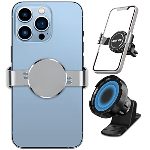 ZIZINET Soporte Móvil Coche.Soporte Movil Coche Magnético.No se Necesita Pegamento. para iPhone4.7-6.7Pulgadas Cover