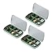 othulp Tablettendose Pillenbox Pille Spender & Erinnerungen Medizin-Tablettenspender Wöchentliche Pill Box Vitamin Organizer Medizinische Versorgung Green,One Size