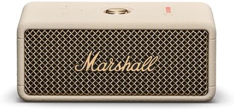 （12:00時点） Marshall ワイヤレスポータブル防水スピーカー Emberton III クリーム 連続再生32時間/IP67防水仕様/小型/急速充電 【国内正規品】