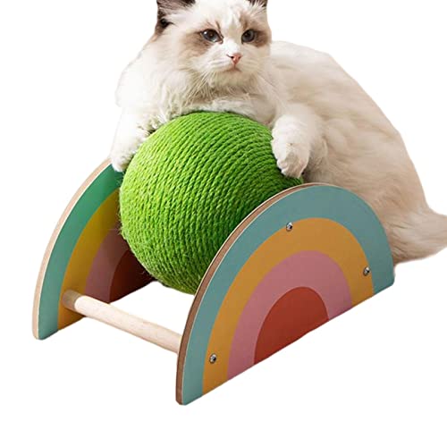 Cat Scratcher Toy Bola | corda sisal garra moagem gato - Brinquedos estimação requintados com bolas