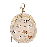 Cute Farm Cows Beige Pattern Pacifier Holder Baby Pacifier Case Cute Paci Container Box Pouch with Clip 2.5" Diameter Diaper Bag Essentials