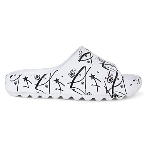 Image of Pampy Angel Zig Zag Abstract Men's Flip Flops Slides Back Open Household Comfortable Slippers