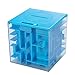 Lumiparty Money Maze Bank, Money Puzzle Box Cube Maze for Kids and Adults, Brain Teasers and Fun Game Challenge as Birthday Christmas Gifts for Coin Bills Cash Gift Cards and Checks (Blue)