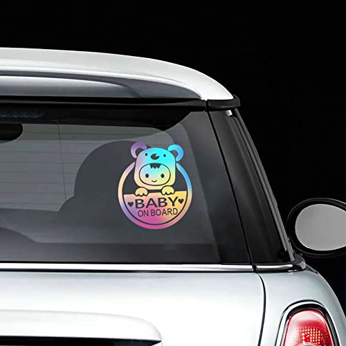Baby on Board Aufkleber, 2Stück Baby Auto Aufkleber,Abnehmbare Sicherheit Aufkleber Anschlagtafel