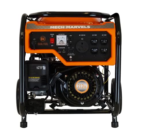 MM4350DFC Portable Generator, Orange - Image 3