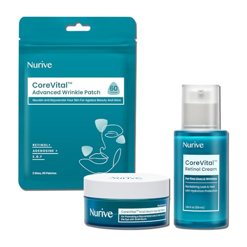 NURIVE Rejuvenating Self-Care Skin Revival Pack | Anti Aging CoreVital Set for Smooth Skin | Helps Minimize Wrinkles and Fine Lines for Sensitive Skin