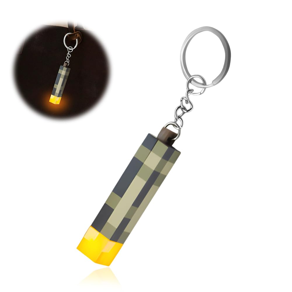 CJBIN Craft Fackel Lampe Schlüsselanhänger, USB Charging Wall Fackel Nachtlicht Schlüsselanhänger, 3D Nachttischlampe Kinder für Decoration Spielzeug Geschenke