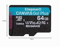 Kingston Canvas Go Plus microSDXC Speicherkarte Gen4 200MB/s A2 U3 V30 64GB Karte + Adapter-SDCG4/64GB – Ansicht 6